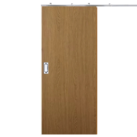 Porta Imbuia 60 C/ Trilho Prata Puxador Concha