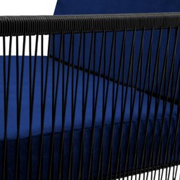 Conjunto para Área Externa de Fibra Sintética - Poltrona Namoradeira Mesa de Centro Santiago - 4