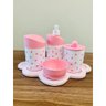 Kit Higiene Poa Baby - Rosa C/bandeja Nuvem Rosa - 1