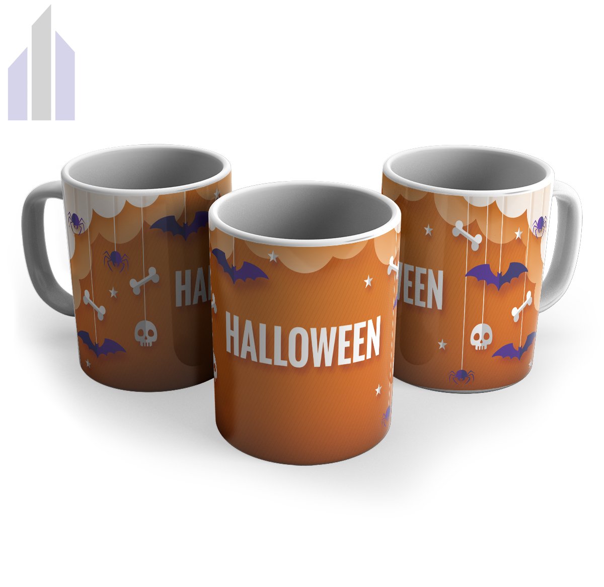 Caneca Mágica Halloween Festa Dia das Bruxas Presente 325ml Modelo:Laranja - 5