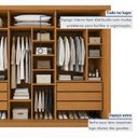 Ver imagem 6 de Guarda Roupa Casal 3 Portas de Correr e 6 Gavetas 242cm Premium Jade