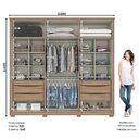 Ver imagem 4 de Guarda Roupa Henn Verona 6 Portas 6 gavetas