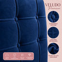 Ver imagem 6 de Cabeceira Casal Cama Box Estofada Virginia 140 cm Veludo