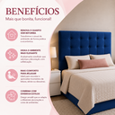 Ver imagem 5 de Cabeceira Casal Cama Box Estofada Virginia 140 cm Veludo