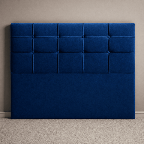 Cabeceira Casal Cama Box Estofada Virginia 140 cm Veludo