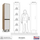 Ver imagem 2 de Cozinha Completa 5 Peças Confort Cinamomo e Off White Batrol Cinamomo com Off White