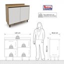 Ver mais imagens de Cozinha Completa 5 Peças Confort Cinamomo e Off White Batrol Cinamomo com Off White