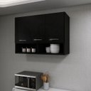 Ver imagem 7 de Armário 3 Portas Aéreo Branco Quarto Multiuso Roupas ClickForte Armário Multiuso Preto