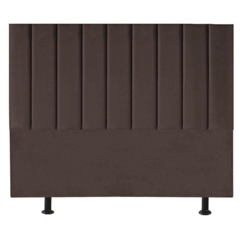 Cabeceira Estofada de Cama Casal King 195 Cm Paolla Corino Marrom