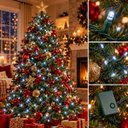 Ver imagem 4 de Pisca Pisca de Natal 100 Leds 8 Metros 127V 8 Funções:Branco Frio - Fio Verde