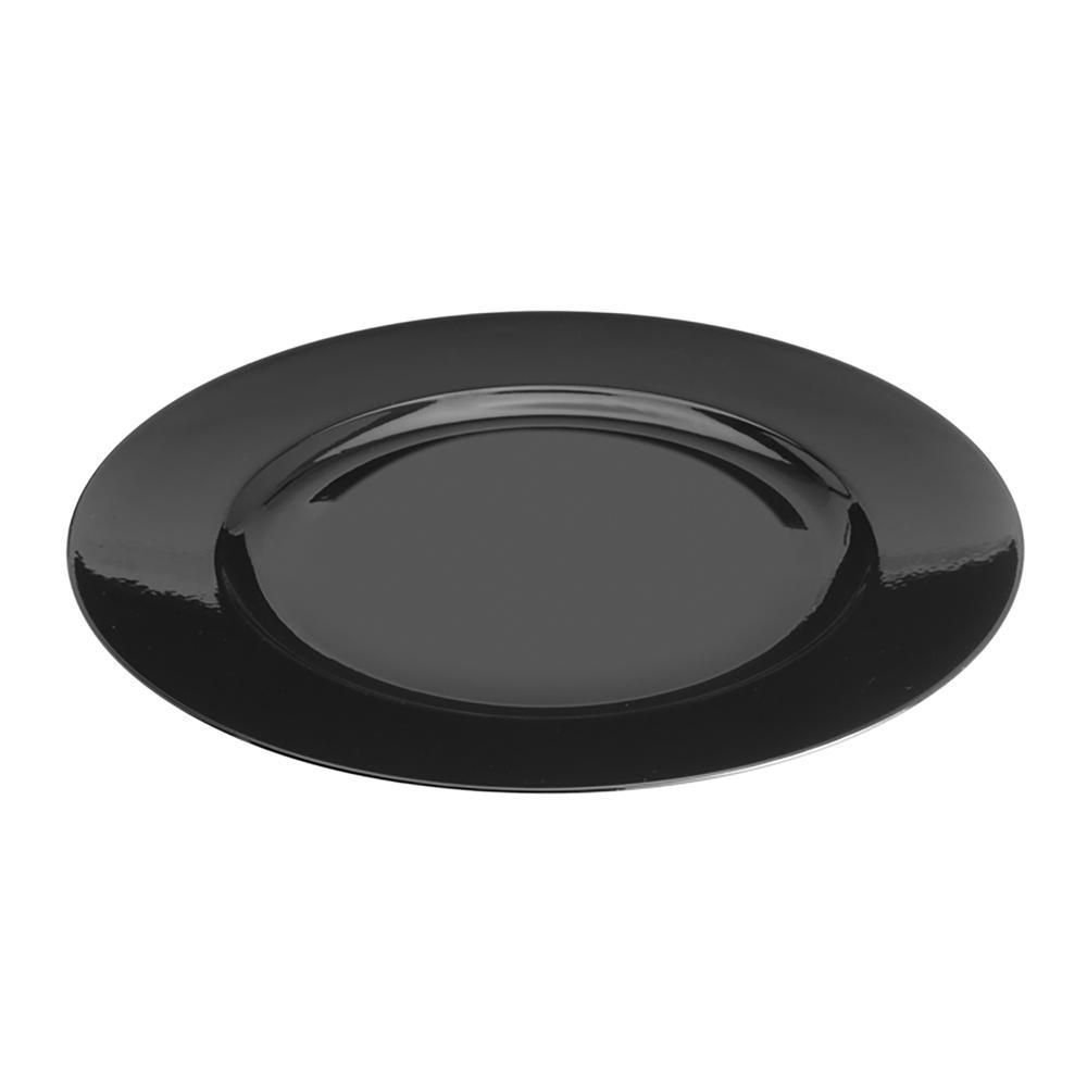 Sousplat de Plástico Opala Preto 33cm - Lyor - 3
