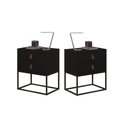 Ver imagem 1 de Kit 2 Criados Unic 45cm com Pés de Ferro Preto:preto