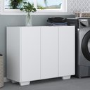 Ver imagem 1 de Armário Lavanderia com 3 Portas 90 cm Multimóveis MP5034 Branco