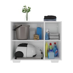 Armário Lavanderia com 3 Portas 90 cm Multimóveis MP5034 Branco - 4