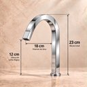 Ver mais imagens de Torneira Laguna Cromada Baixa Aço Inox 304 Luxo Goldenx