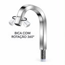 Ver imagem 4 de Torneira Laguna Cromada Baixa Aço Inox 304 Luxo Goldenx