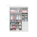 Ver imagem 4 de Quarto Infantil Completo Pérola com Guarda Roupa 3 Portas, Cômoda 2 Portas e Berço Mini Cama