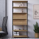 Ver imagem 2 de Estante Escritorio Office 211x87 Cm 25858 Artesano Nogal Sevilha Preto