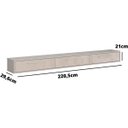 Ver imagem 2 de Rack Bancada Suspensa para Tv de até 75" 3 Portas Bela 2.2 Off White