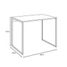Escrivaninha Industrial Base Ferro Branco Tampo Mdp Branco 90x50 - 2