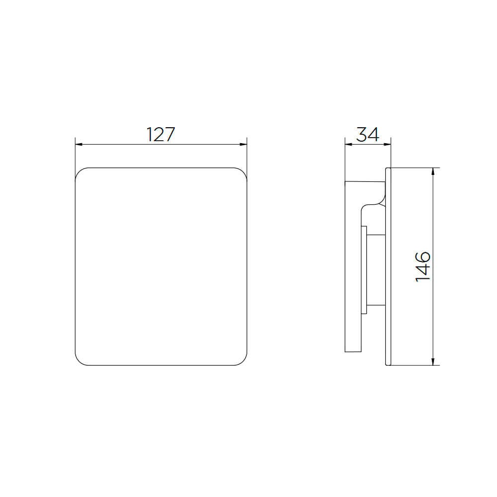 Acabamento para Válvula de Descarga Flat Cobre Polido - Docol - 2