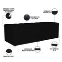 Ver imagem 7 de Kit Cabeceira Cama Box Queen 160cm com Calçadeira Baú Dália W01 Facto Preto - Lyam Decor