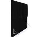 Ver imagem 3 de Kit Cabeceira Cama Box Queen 160cm com Calçadeira Baú Dália W01 Facto Preto - Lyam Decor