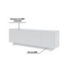 Buffet Aparador Decorativo 200cm Dubris Branco - Gran Belo - 3