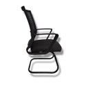 Ver imagem 2 de Cadeira Fixa Sit em Tela com Braço Bp Crepe Preto Maiart