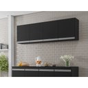 Ver imagem 6 de Armario Aereo 160 cm 4 Portas Andreia Preto REAJL Moveis
