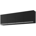 Ver imagem 1 de Armario Aereo 160 cm 4 Portas Andreia Preto REAJL Moveis