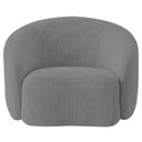 Ver imagem 7 de Kit Divã Recamier Orgânico Marrocos 160cm Lado Esquerdo e 1 Poltronas Amore Bouclé Cinza