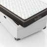 Cama Box Baú Solteiro + Colchão Paris Molas Ensacadas Pocket - 66x88x188cm - Couro - 5