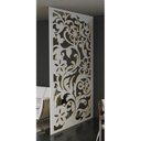 Ver imagem 2 de Painel Vazado Divisória Mdf Waimea Branco - 0,60x2,20m