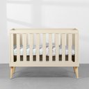 Ver imagem 2 de Berço Mini Cama Noah com Pés Retrô Natural - Areia Abra Casa