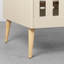 Ver imagem 5 de Berço Mini Cama Noah com Pés Retrô Natural - Areia Abra Casa