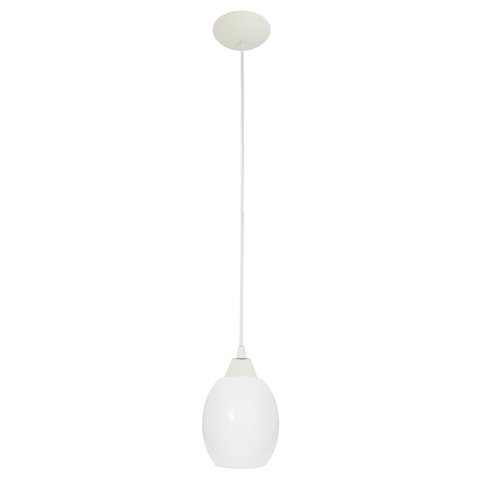 Lustre Pendente Branco Barril Pequeno Leitoso Fosco Art Pop