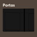 Ver imagem 4 de Armário de Cozinha de Aço 4 Portas Preto e Branco Bertolini