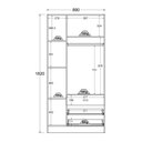 Ver imagem 7 de Quarto Solteiro Completo g. Roupa Cômoda Bicama 2 Colchões Cor:Diamond