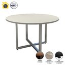 Ver imagem 2 de Mesa de Reunião Industrial 120cm MDF-MDP Cinza F5 Office