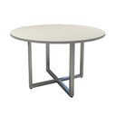 Ver imagem 4 de Mesa de Reunião Industrial 120cm MDF-MDP Cinza F5 Office