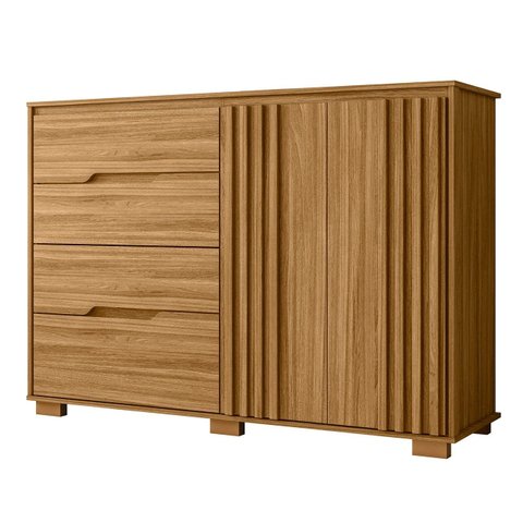 Cômoda para Quarto 4 Gavetas 147cm Gênova M07 Freijó - Mpozenato
