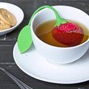 Ver imagem 3 de Jogo Chá 2 Copos Parede Dupla 250ml e Infusor Ervas Morango