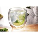 Ver imagem 4 de Jogo Chá 2 Copos Parede Dupla 250ml e Infusor Ervas Morango