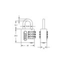 Ver imagem 2 de Cadeado Stam 25mm Segredo Enc. Branco