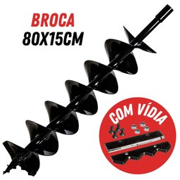 Perfurador de Solo á Gasolina Kawashima ED43EBD 43cc Broca Duplo Espiral 80x15cm com Vídia - 5
