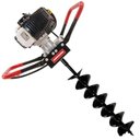Ver imagem 3 de Perfurador de Solo á Gasolina Kawashima ED43EBD 43cc Broca Duplo Espiral 80x15cm com Vídia