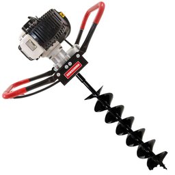 Perfurador de Solo á Gasolina Kawashima ED43EBD 43cc Broca Duplo Espiral 80x15cm com Vídia - 3