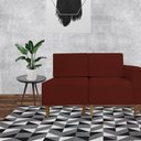 Ver imagem 3 de Poltrona Decorativa Alicia Lado Esquerdo Suede Marsala Pés Madeira Mz Decor