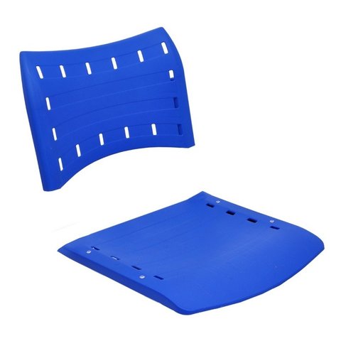 Assento E Encosto Para Cadeira Na Cor Azul